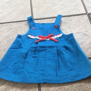 Vintage blue striped dress